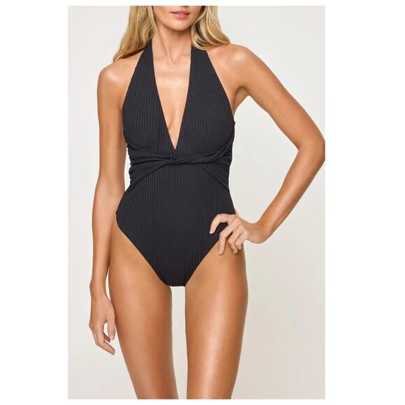 LSPACE Coast to Coast Halter One-Piece Swimsuit Size Medium - Picture 4 of 13